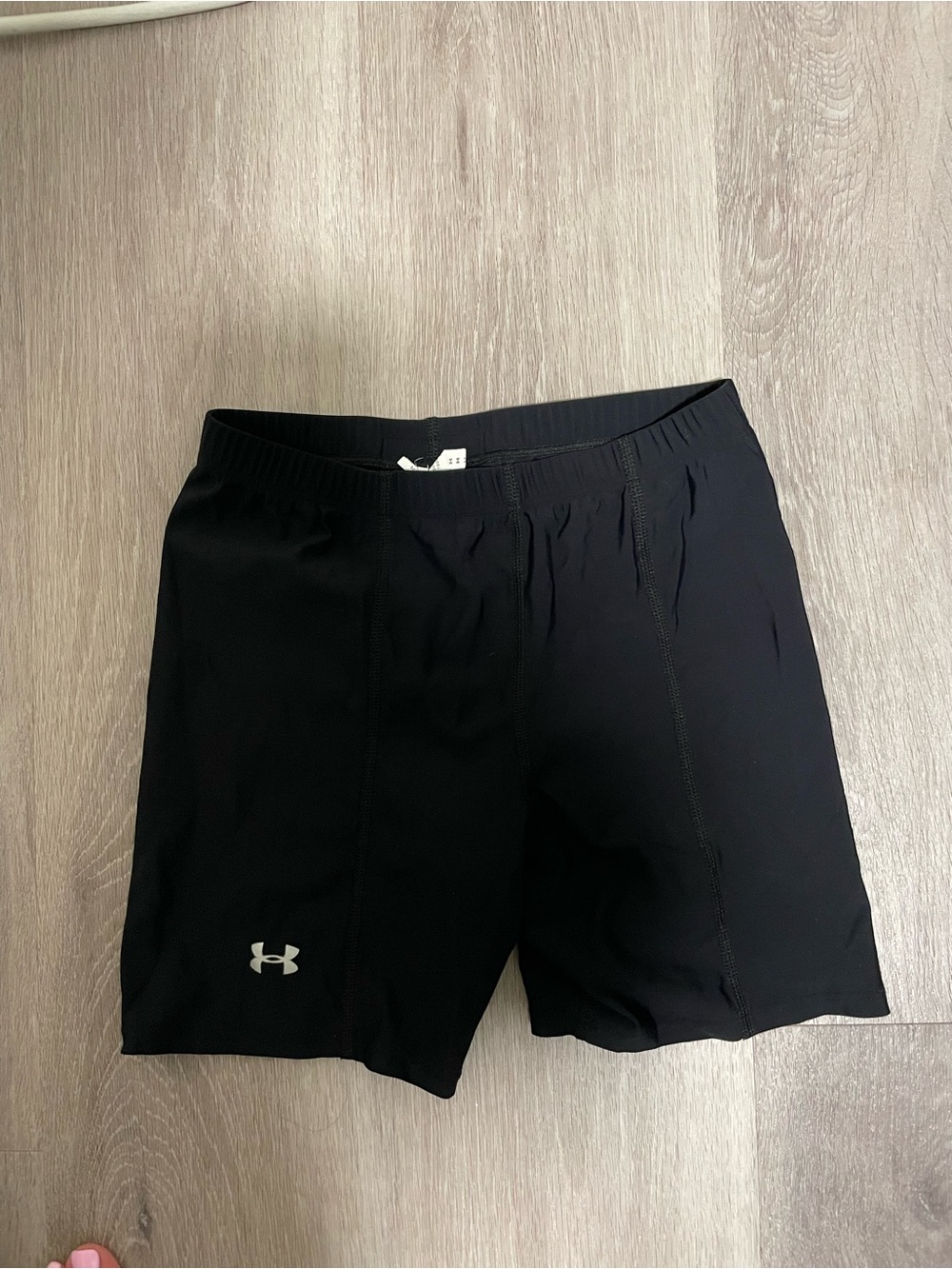 Under Armour  Black Athletic Training Shorts with Logo
